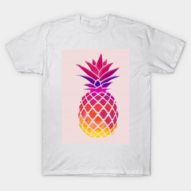 Watercolor Ananas T-Shirt by annalisaamato